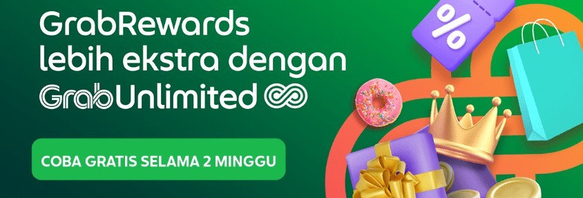 Masa percobaan Grab Unlimited.